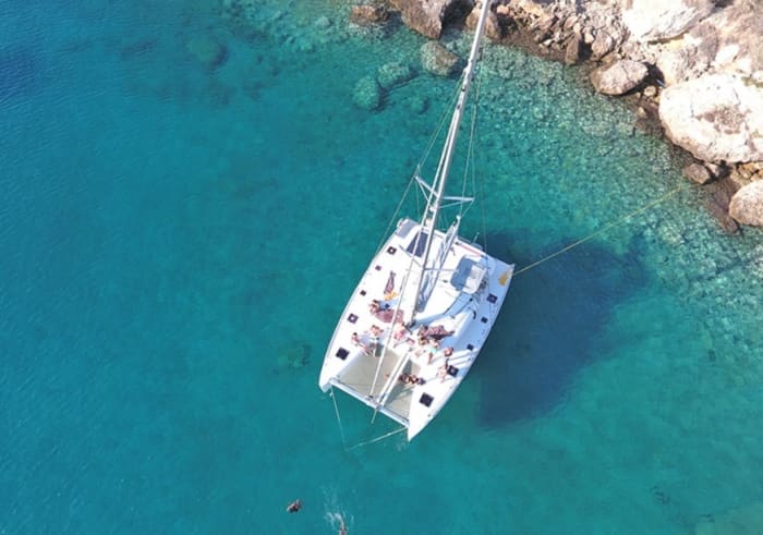 Half-day sailing experience on a catamaran in Mykonos