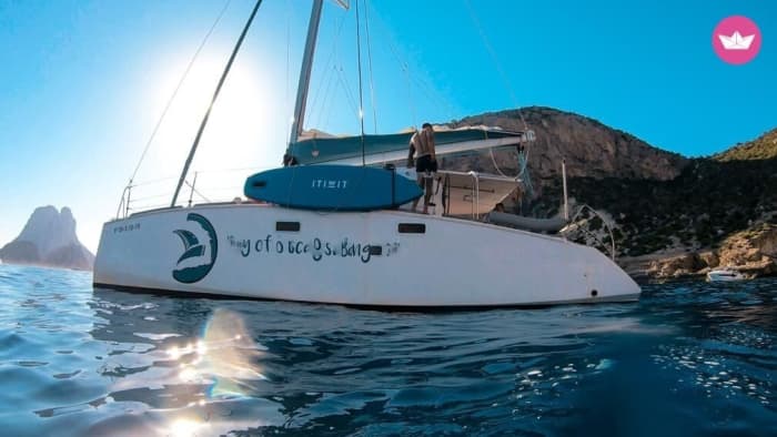 Enjoy a full day of sailing in Ibiza by catamaran