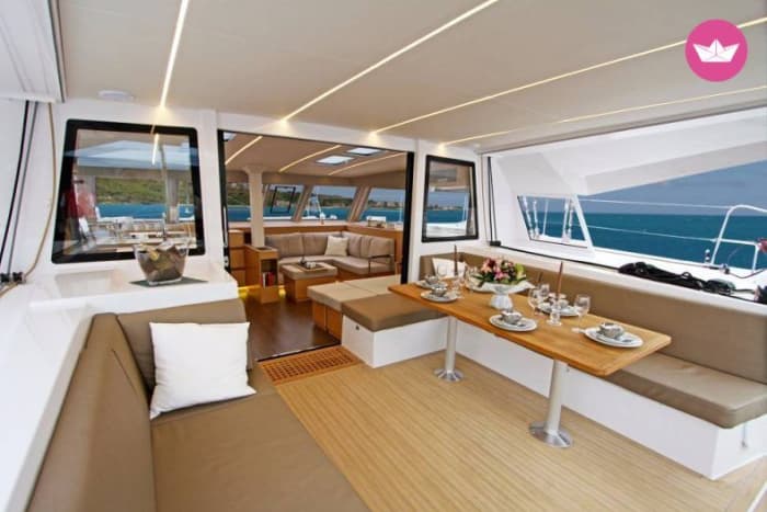 Premium tour on a modern catamaran along the Barcelona coastline - 4 Hours