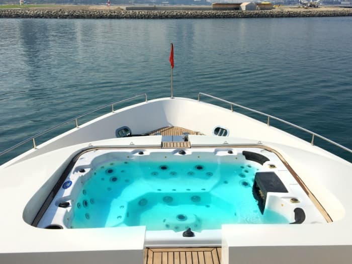 Enjoy a full day on a motor yacht in Dubai