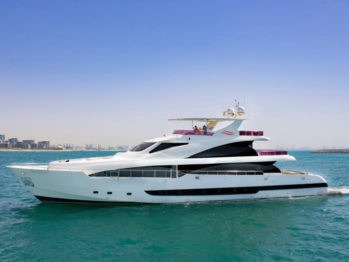 Enjoy a full day on a motor yacht in Dubai