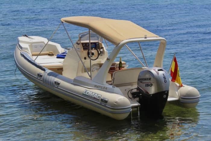 One day in Port de Pollença on a motorboat