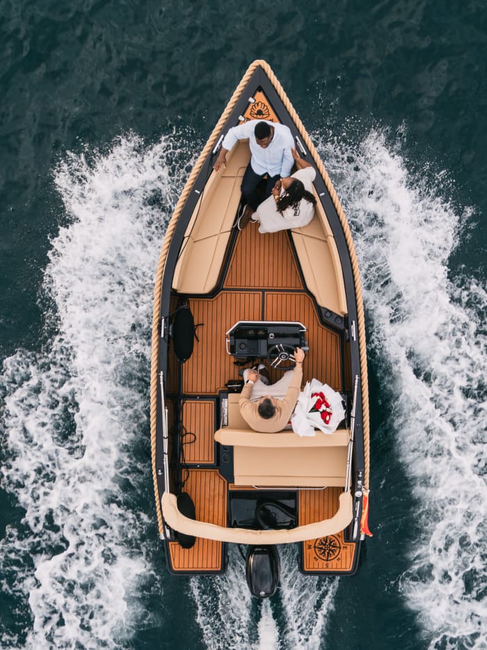 Exclusive Wedding Photos on SpeedBoat