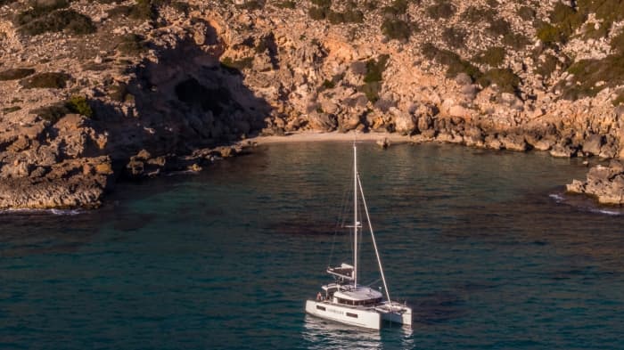Sea Breeze Escape: Half-Day Catamaran Charter in Palma de Mallorca