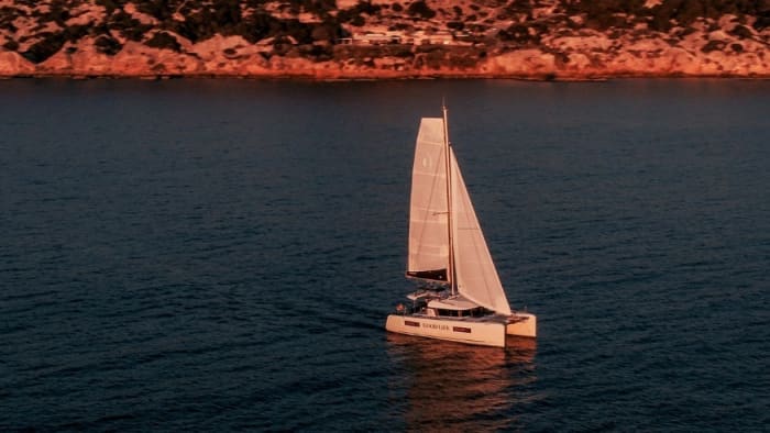 Sea Breeze Escape: Half-Day Catamaran Charter in Palma de Mallorca
