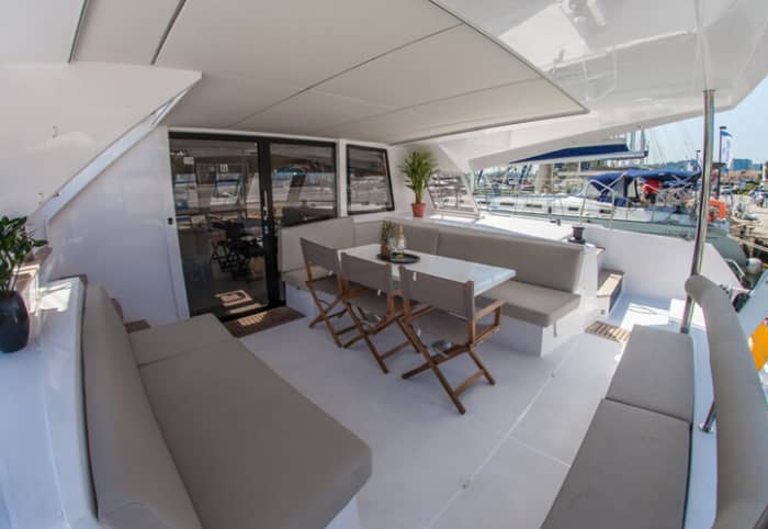 Luxury 46ft Catamaran Sunset Cruise — Agioi Theodoroi Island (15:30–20:30)