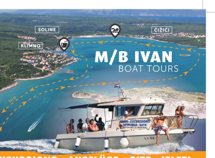 Détendez-vous sur un bateau à moteur à Šilo pendant 2 heures