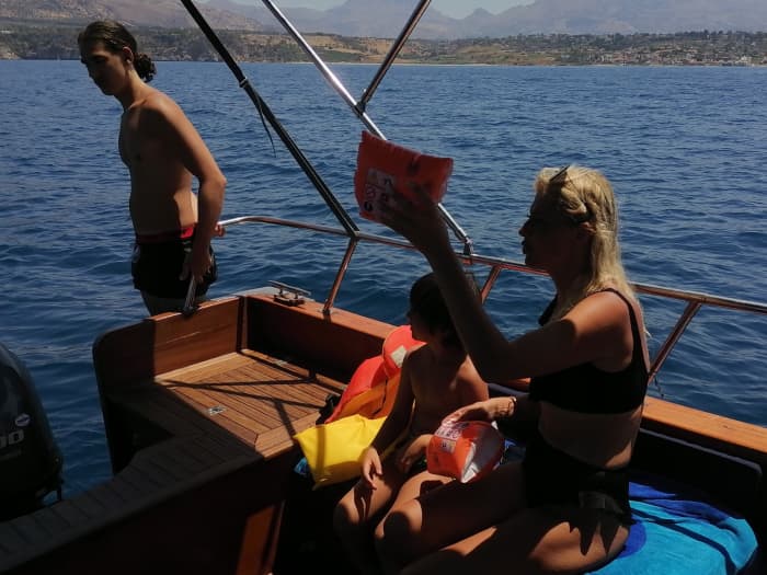 Private boat trip around Trappeto on a motorboat