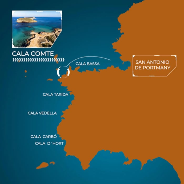 Jetski-tour naar Cala Comte - 45 minuten
