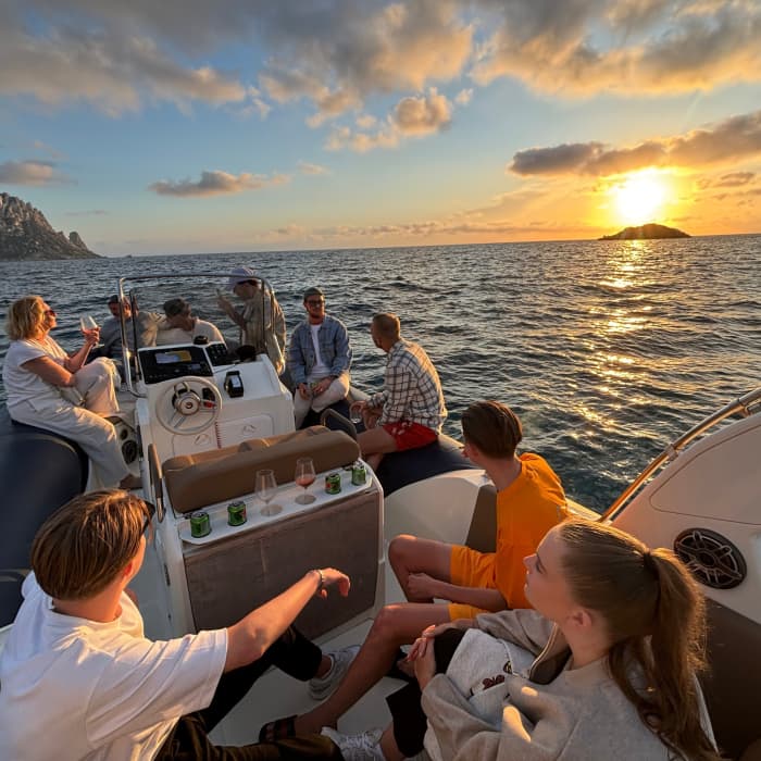 Experience Ibiza's Sunset Magic: A Luxurious Boat Cruise to Remember