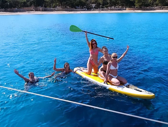 zeildag aan de westkust van Ibiza