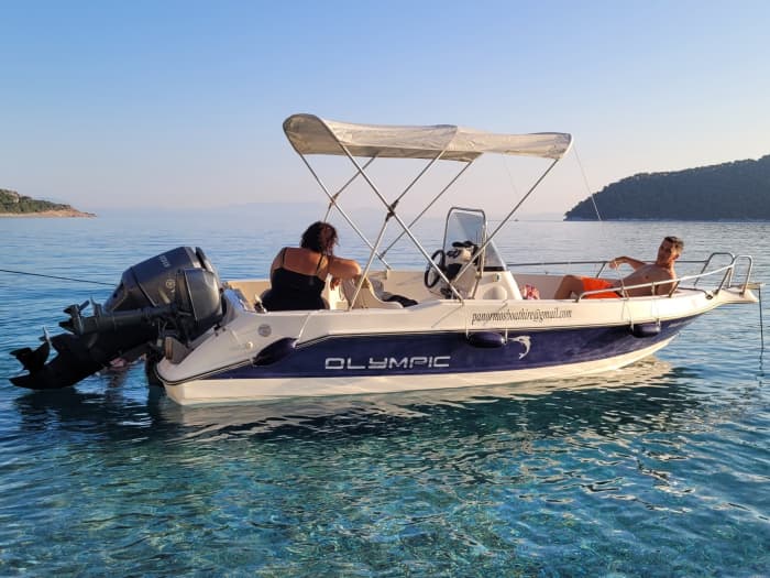 White, blue, and divine: A full day on a motorboat