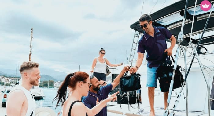 Lagoon 450F-Full day Kissamos Cruise to Balos Bay & Gramvousa Island