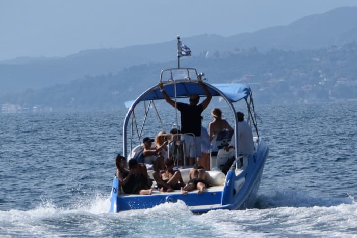 Half-day escape: A pure white-and-blue magic on a motorboat