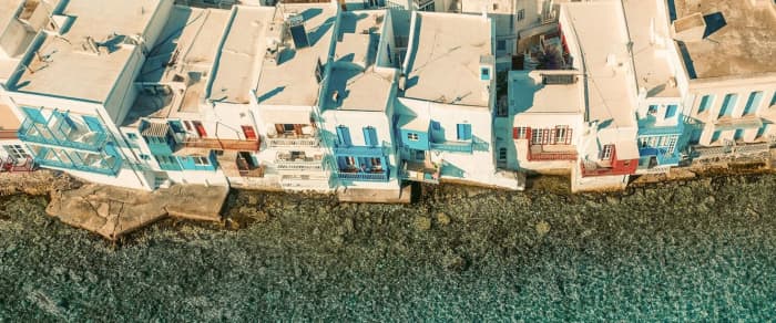 Côte sud de Rhénée, Délos et Mykonos | Excursion privée en yacht d'une demi-journée