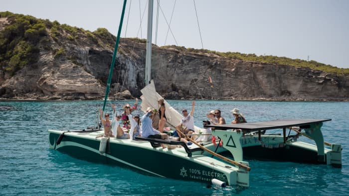 Eco-Friendly Adventure in Malaga: 3-Hour Sustainable Catamaran Tour