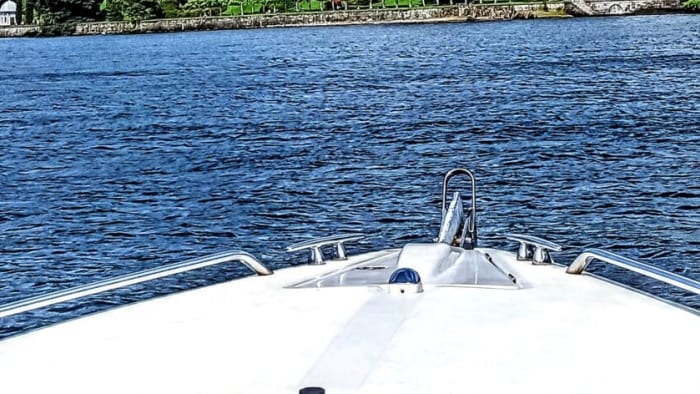 Private boat trip on Lake Como in a motorboat
