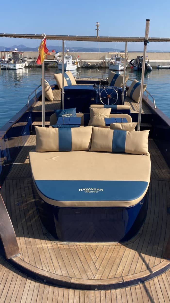 Een dag op Formentera op een motorboot.