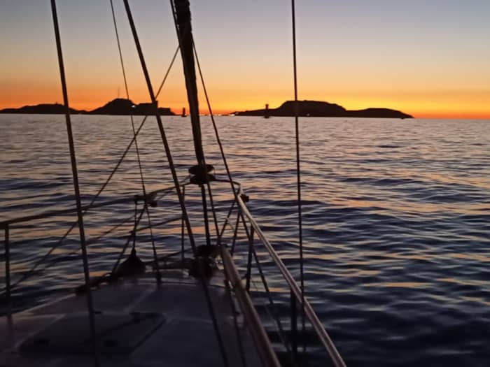 Sunset in the Calanques of Frioul