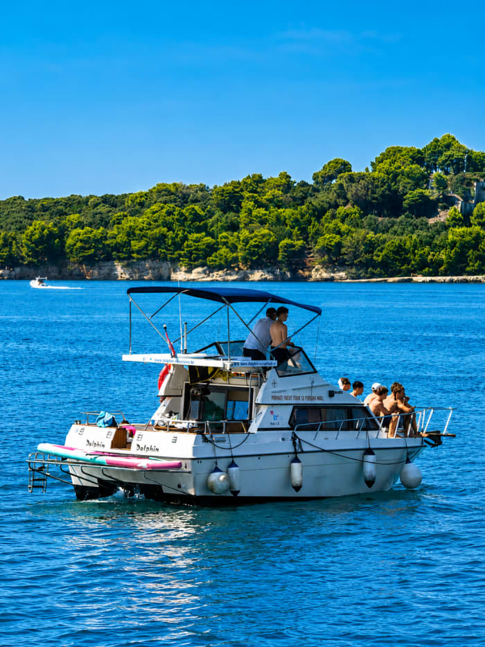 Sunset*Dolphins*Drinks *NP Brijuni*Golden hours⭐ 100% Private Experience — No Other Guests on Board