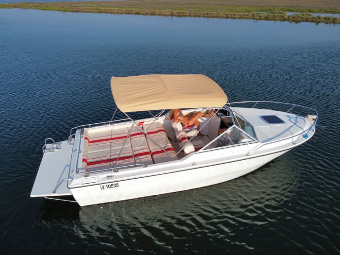 The best of Venice is at sea: A full day of laughter aboard this Glastron Laraya 214