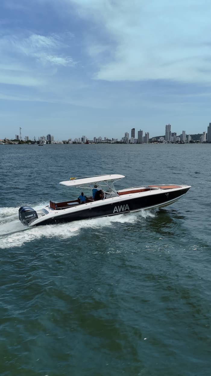 Premium ervaring op een 12,5 meter lange AWA-speedboot | Rosario-eilanden, Cholón & VIP-service