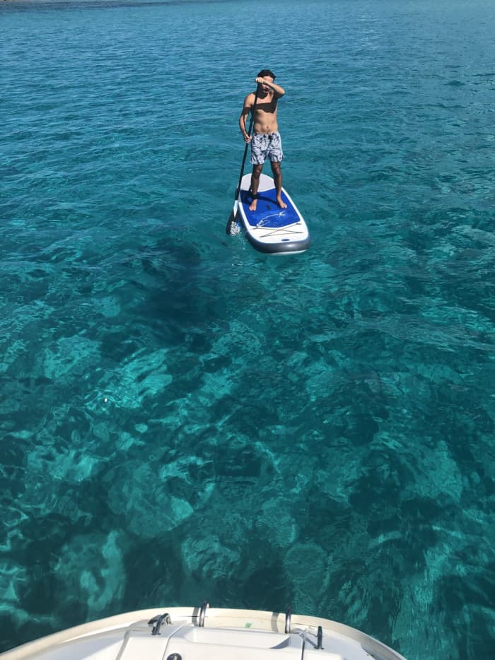 Menorca Luxus-Katamaran-Erlebnis – 8 Stunden von Mahón