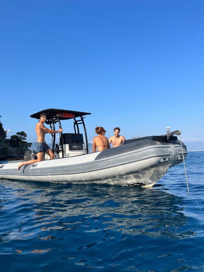 BWA 740 opblaasboottocht in Portofino met aperitief en zwemstop