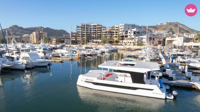 Catamaranavontuur van een hele dag: privécruise naar Cabo