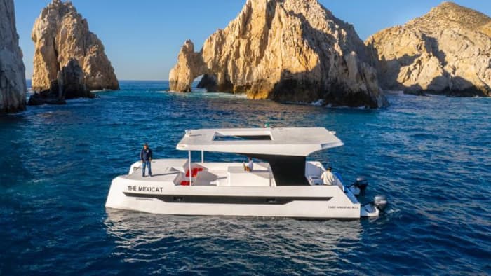 Catamaranavontuur van een hele dag: privécruise naar Cabo