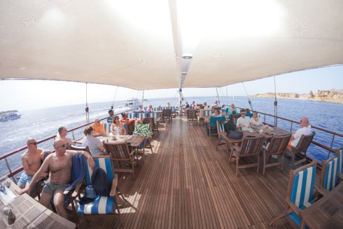 **Romantische dagtocht per jacht naar Ras Mohamed en White Island (gedeelde cruise) €135 per persoon**