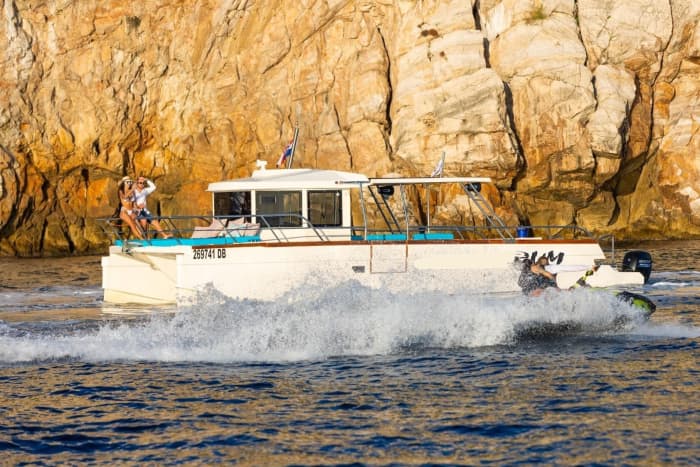 Adriatic Horizons: Full-Day Catamaran Cruise from Dubrovnik
