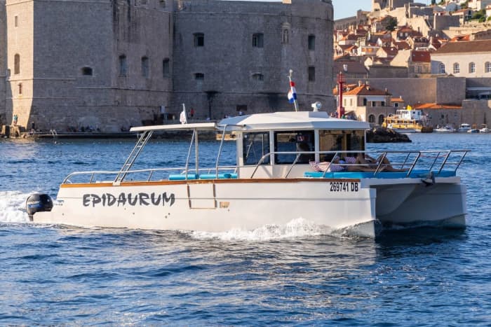 Adriatic Horizons: Full-Day Catamaran Cruise from Dubrovnik