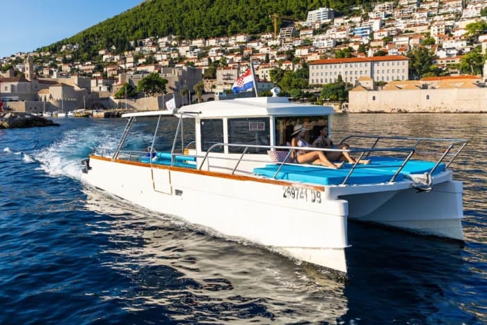 Adriatic Horizons: Full-Day Catamaran Cruise from Dubrovnik