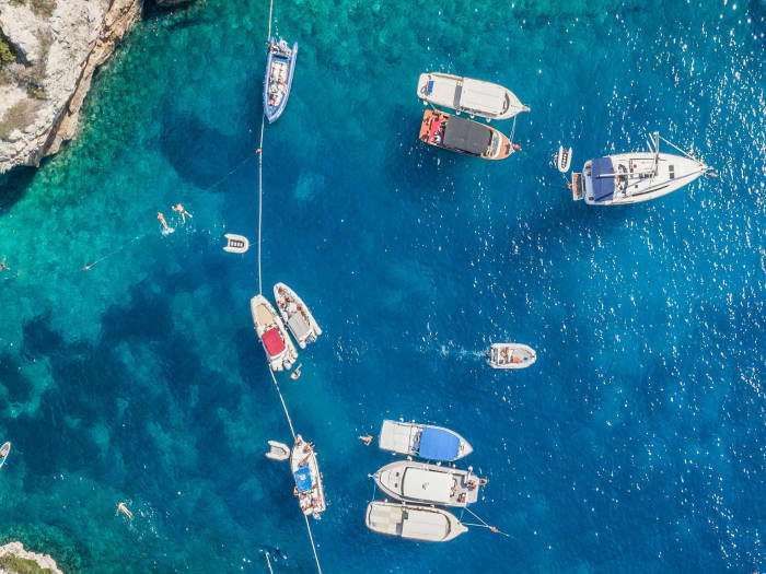 Privéboottocht naar de Blauwe Grot en 5 eilanden vanuit Split