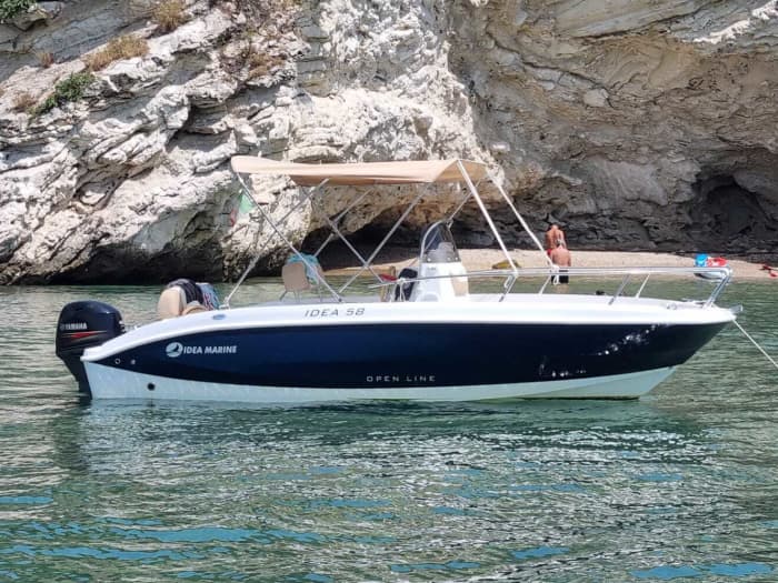 Discover Vieste's shores: A complete day trip aboard a motorboat