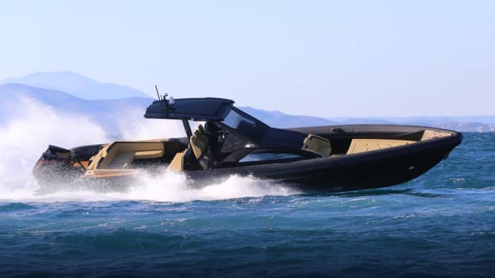 One day in Patmos on a motorboat