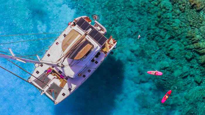 Day luxury Catamaran Cruise to Balos Lagoon & Gramvousa Island