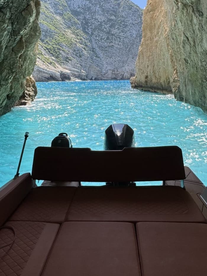 Ionian Sea Cruise to Blue Caves and Navagio Beach