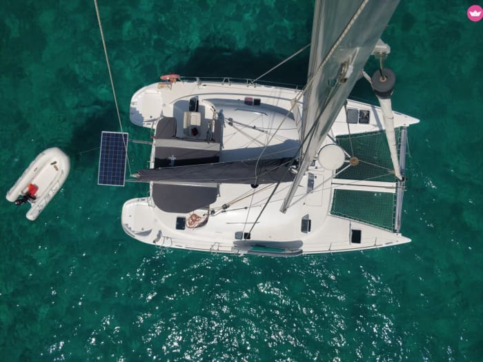 Excursion en catamaran de Formentera à Cala Saona et S'Espalmado