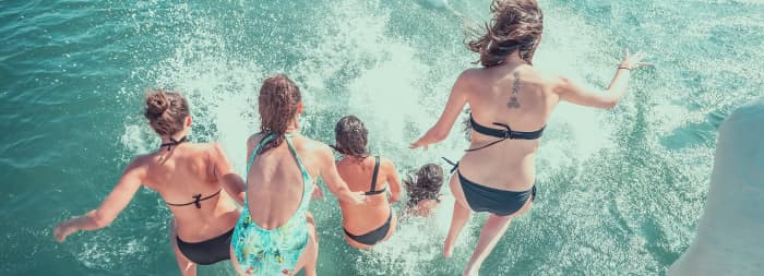 Expérience en catamaran d'une journée – Cascais et aventure de natation