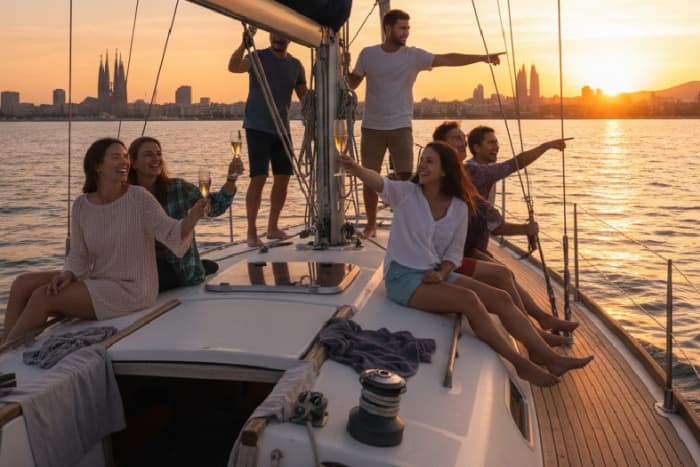 4-hour VIP sailing experience in Barcelona