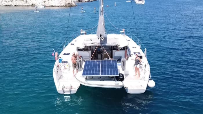 Enjoy a full day of sailing in Marseille on a catamaran