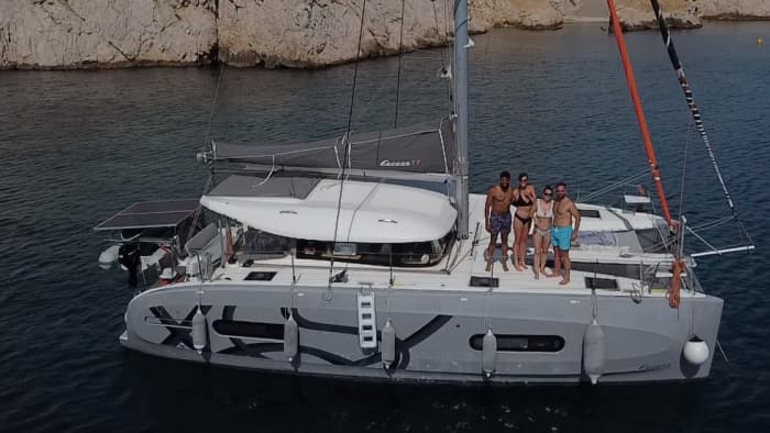 Enjoy a full day of sailing in Marseille on a catamaran