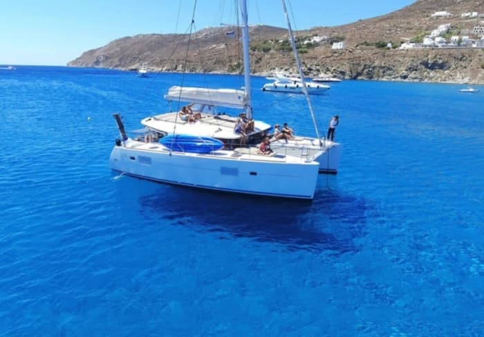 Set your course for joy: A full day of authentic sailing in Mykonos on a catamaran