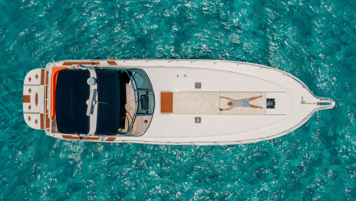 Location de yacht à moteur à la demi-journée à Cancún