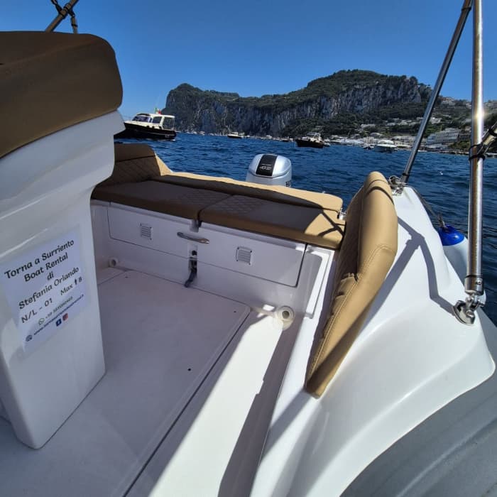 Upptäck Sorrento på en motorbåt i 8 timmar