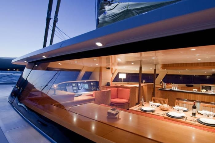 Luxe dagtocht per catamaran aan boord van de Galathea 65 “MOBY DICK”