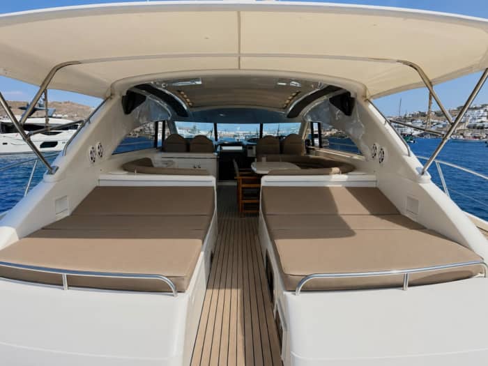 Enjoy some Mykonos luxury with a full day on a motor yacht