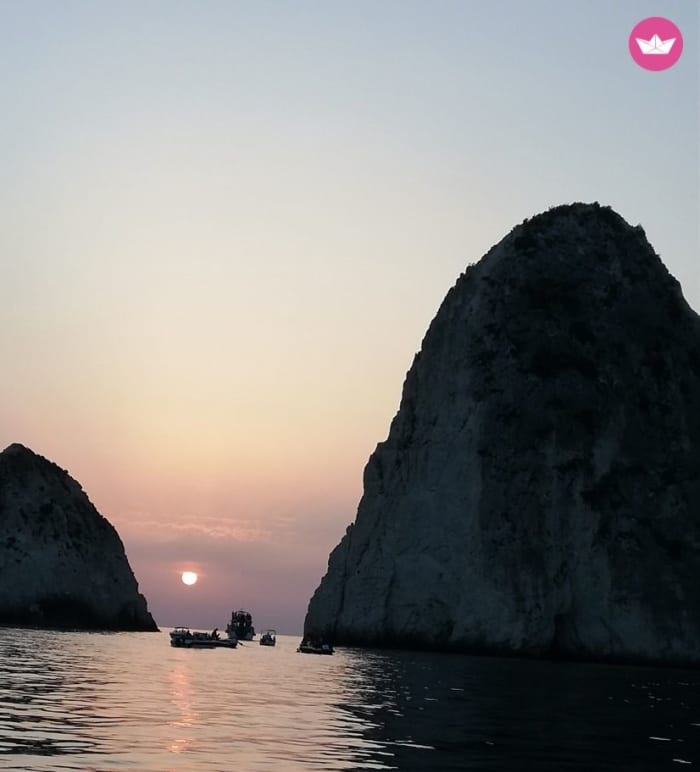 Zakynthos Sunset: Turtle Island Keri caves & Myzithres beach